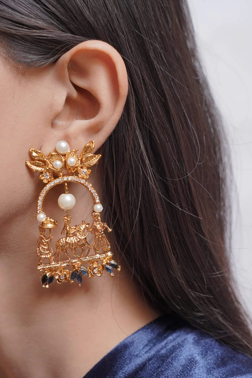 Bagghi In Blue Earrings