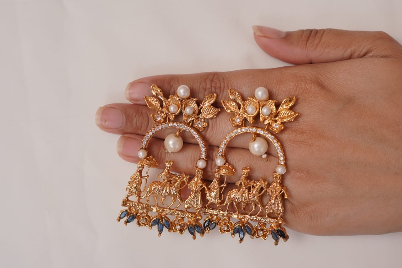 Bagghi In Blue Earrings