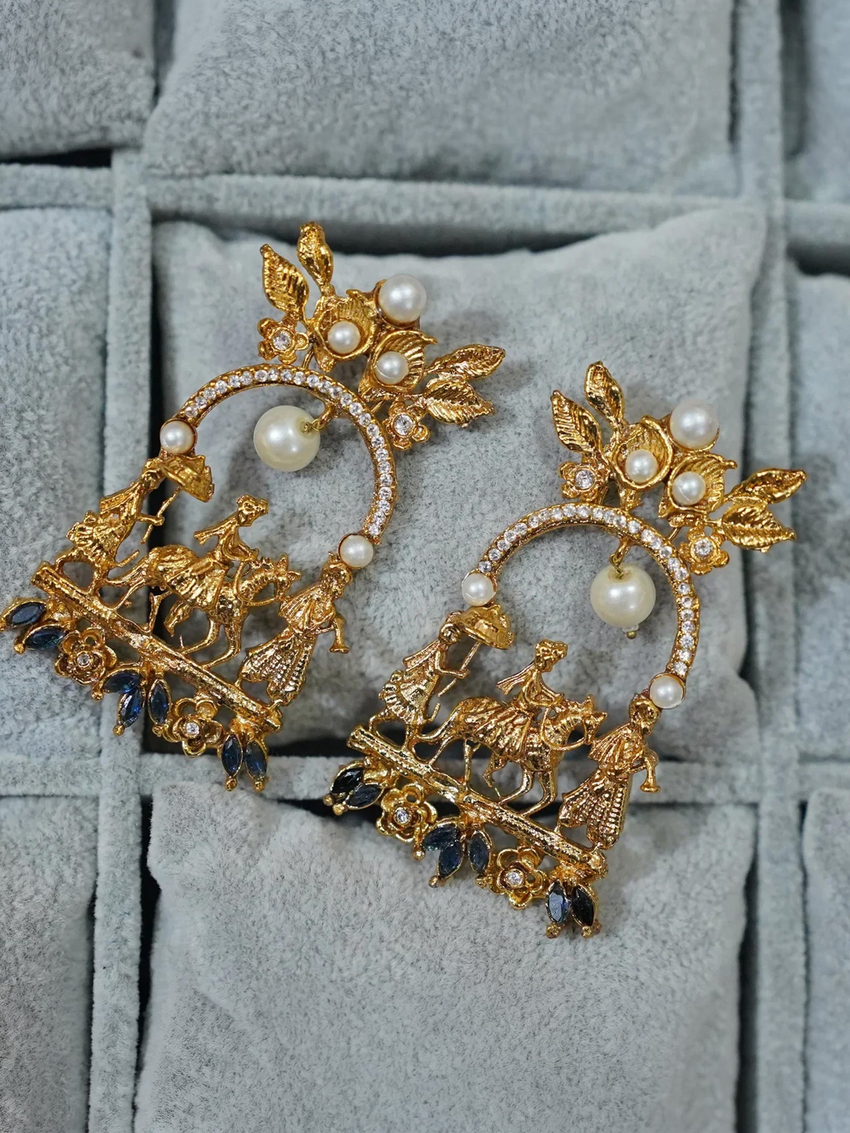 Bagghi In Blue Earrings