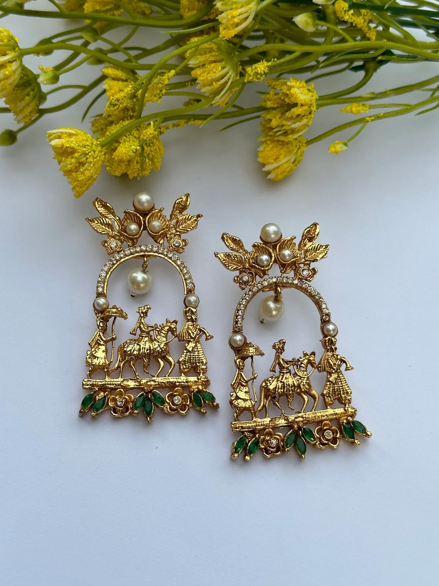 Bagghi In Green Earrings