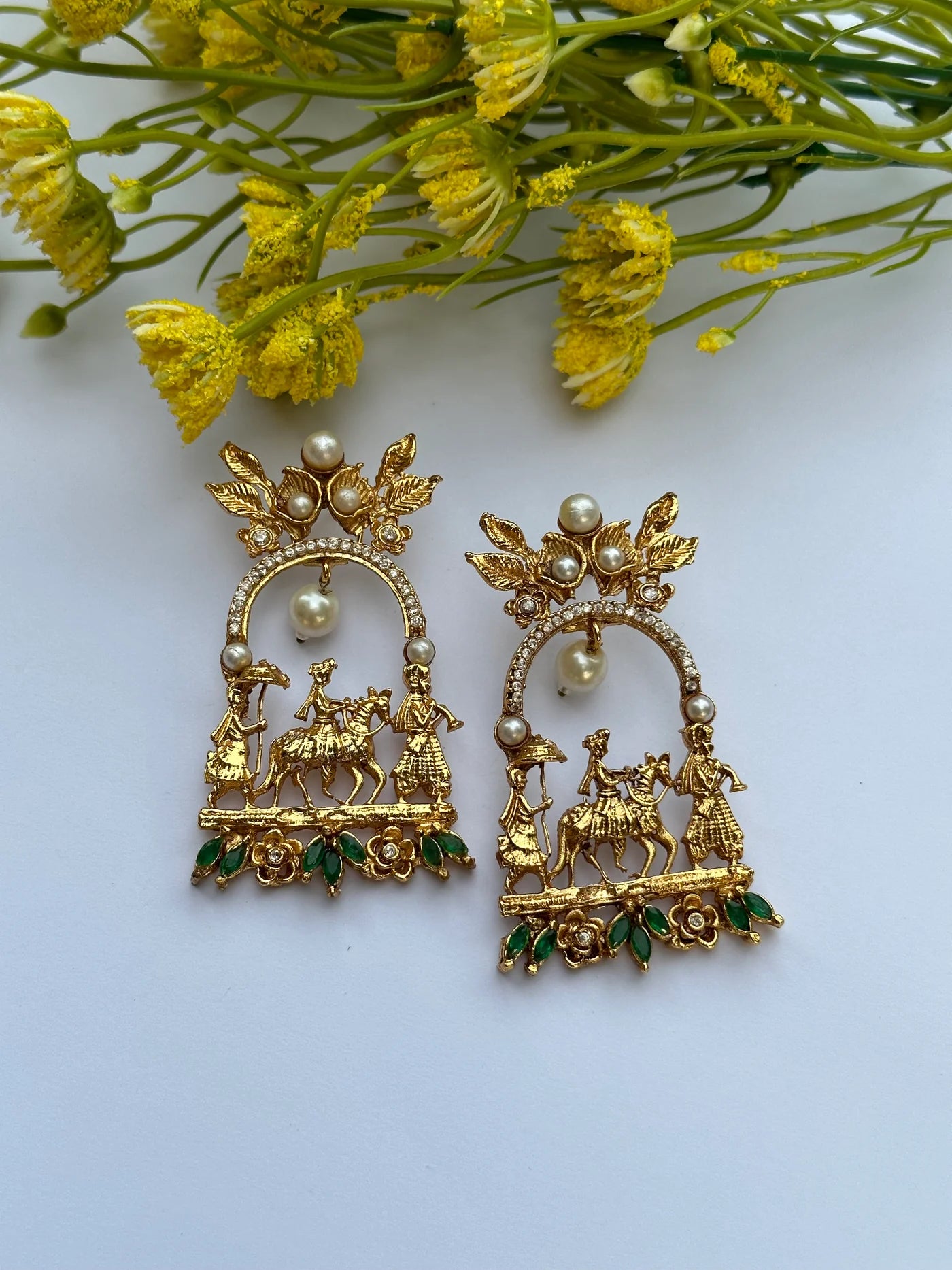 Bagghi In Green Earrings