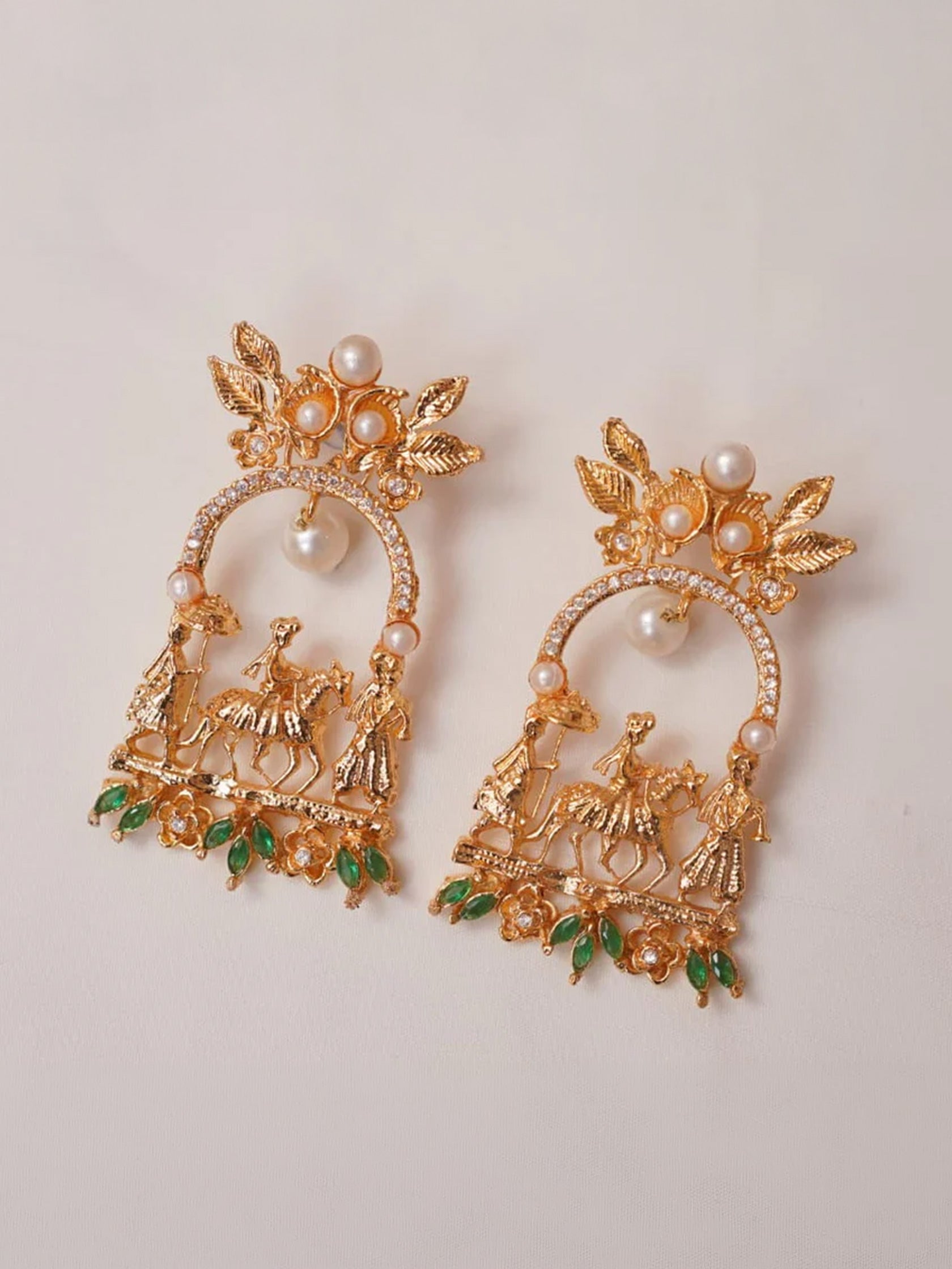 Bagghi In Green Earrings