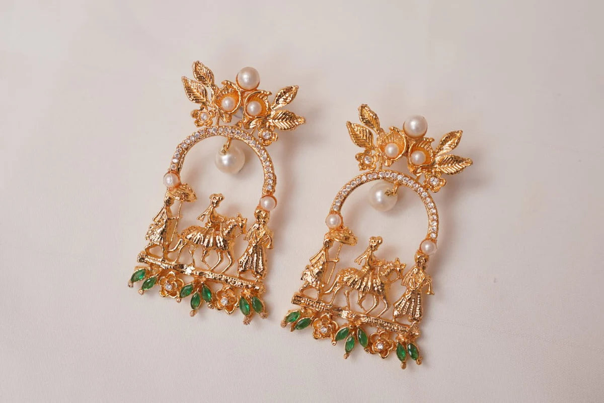 Bagghi In Green Earrings
