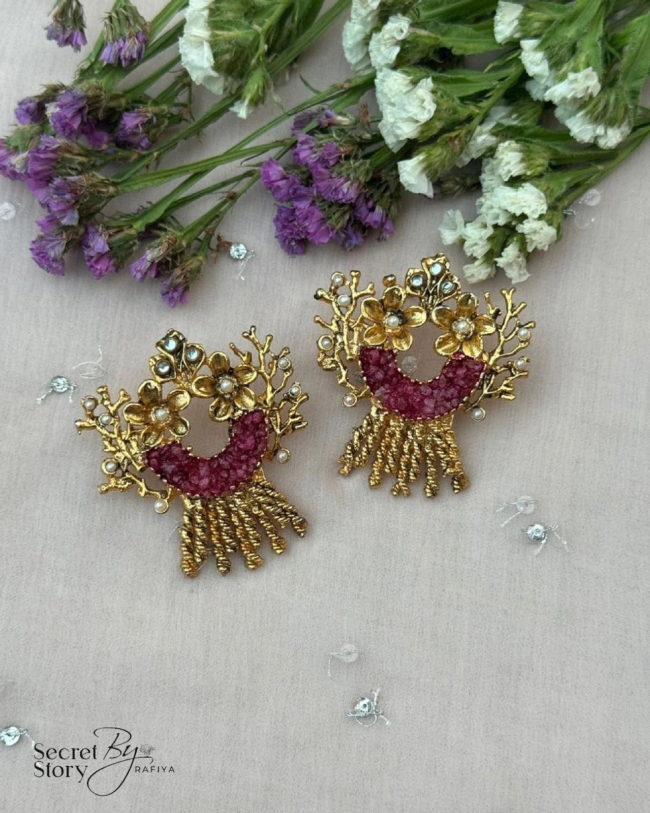 Bahaara Collection (Cherry Pink, Lilac, White)