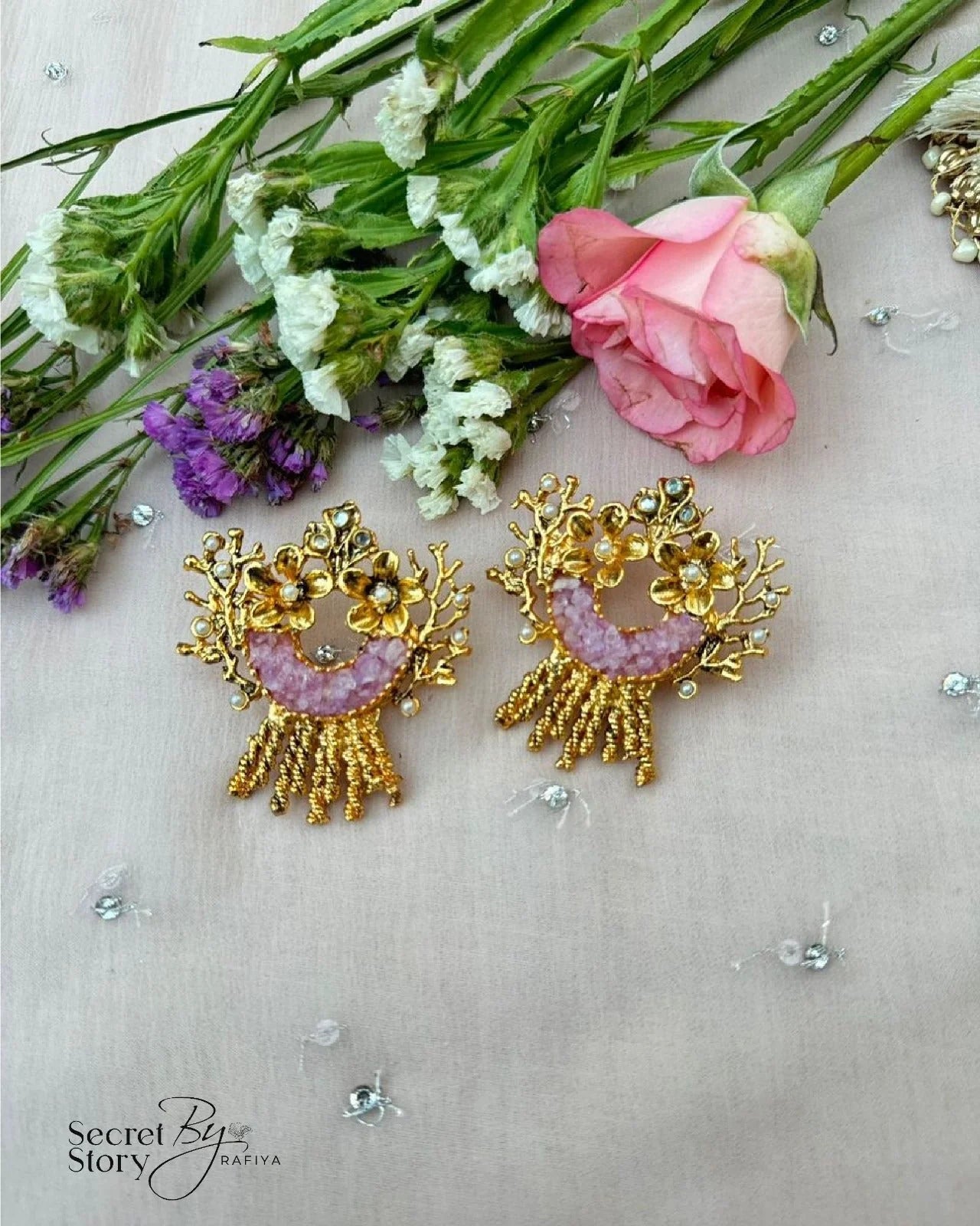 Bahaara Collection (Cherry Pink, Lilac, White)