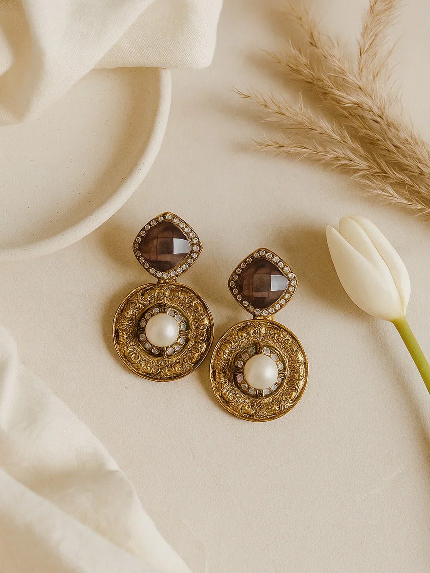 Burgundy Grace Earrings