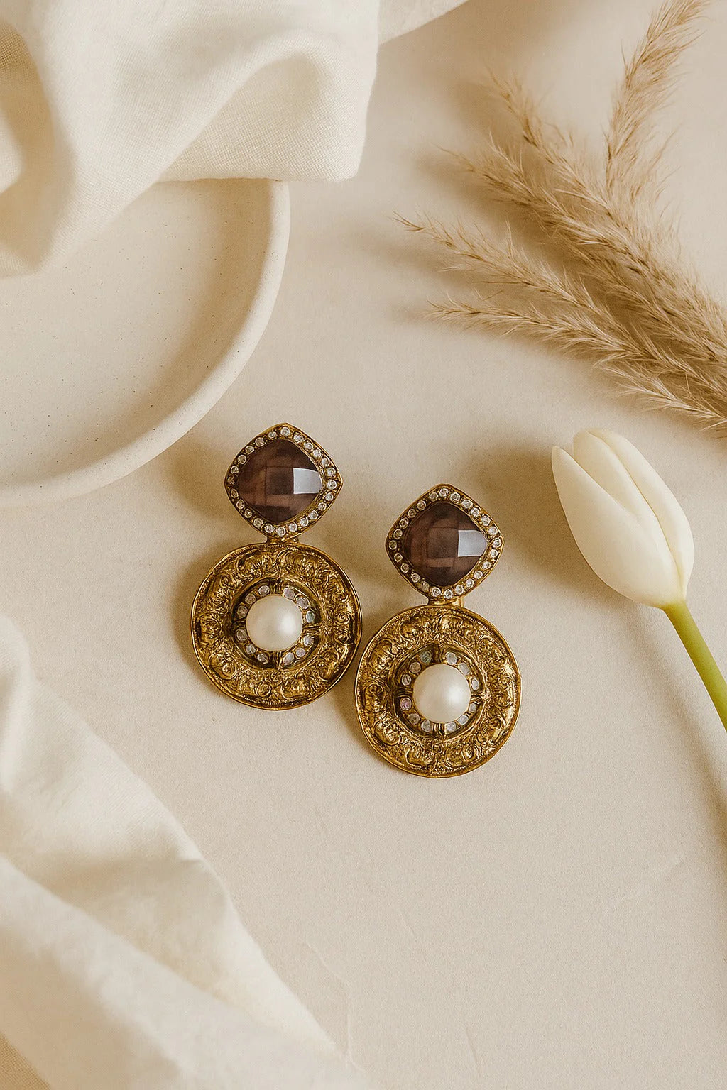 Burgundy Grace Earrings