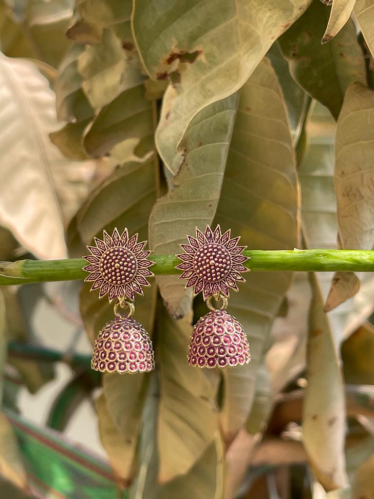 Enchanted Plum Jhumka